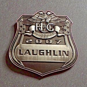 Harley Owners Group HOG 2007 Laughlin Pin 1.5” Collector